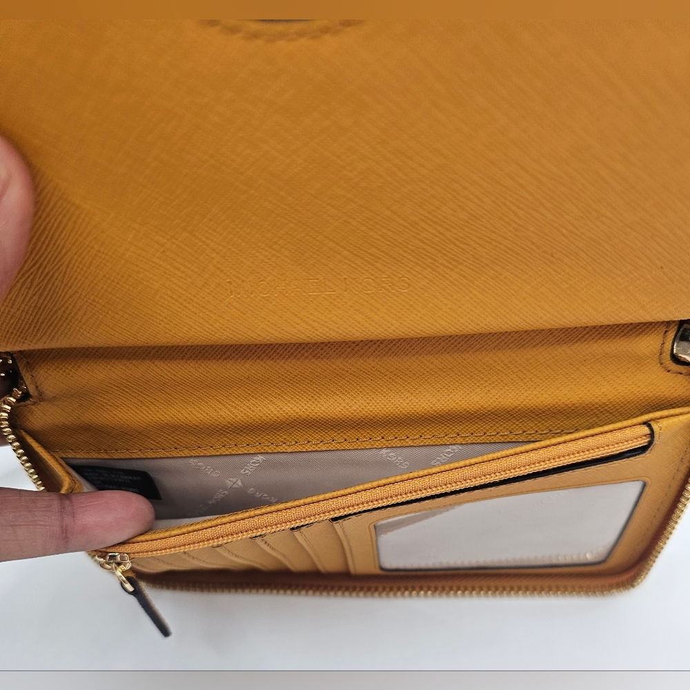 Michael Kors Mustard Wristlet Wallet - Picture 6 of 8